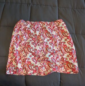 Paisley Print Women's Skort